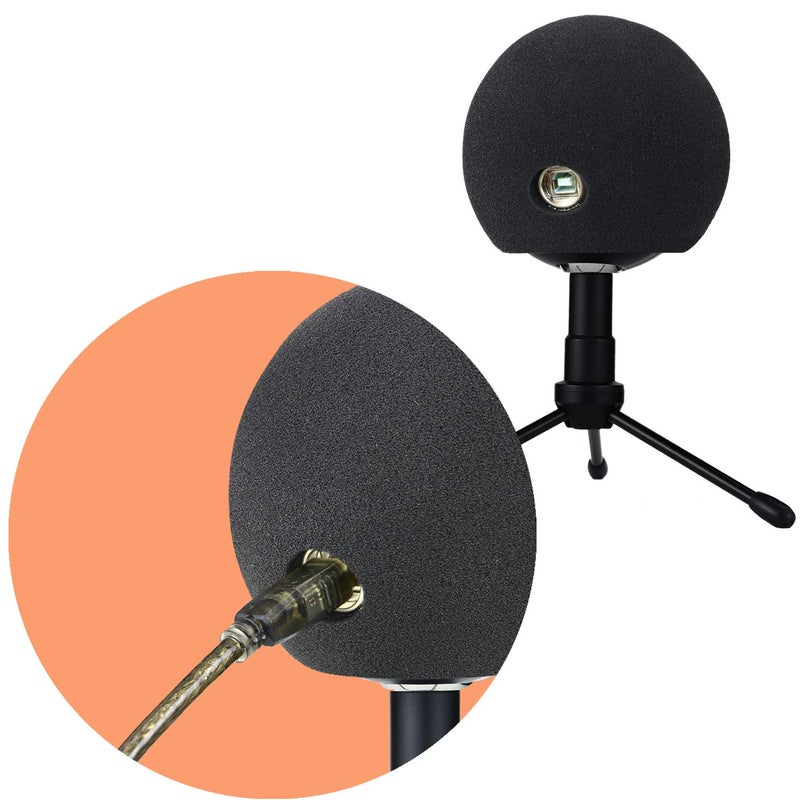 SUNMON Blue Snowball Pop Filter Windscreen - Professional Snowball iCE Mic Foam Wind Cover Windshield Pop Filter for Recordings, Broadcasting, Singing by SUNMON - Image 2